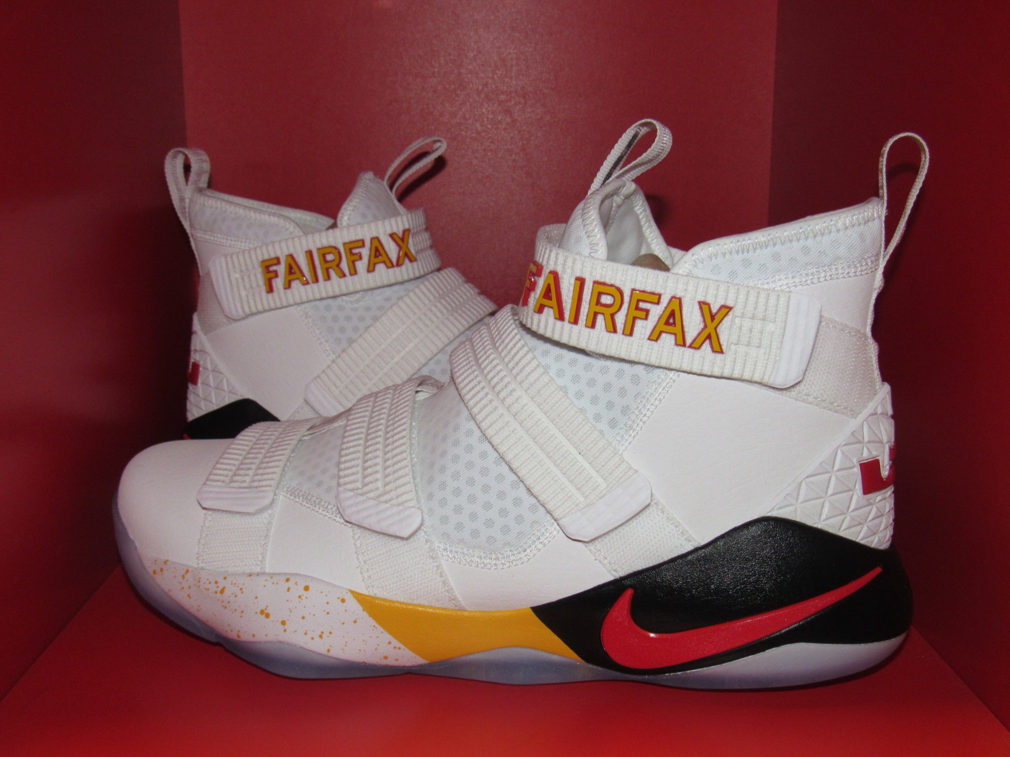 Yellow Lebron 11 Fairfax Basketball Shoes Lebron Soldier 11 Cyan